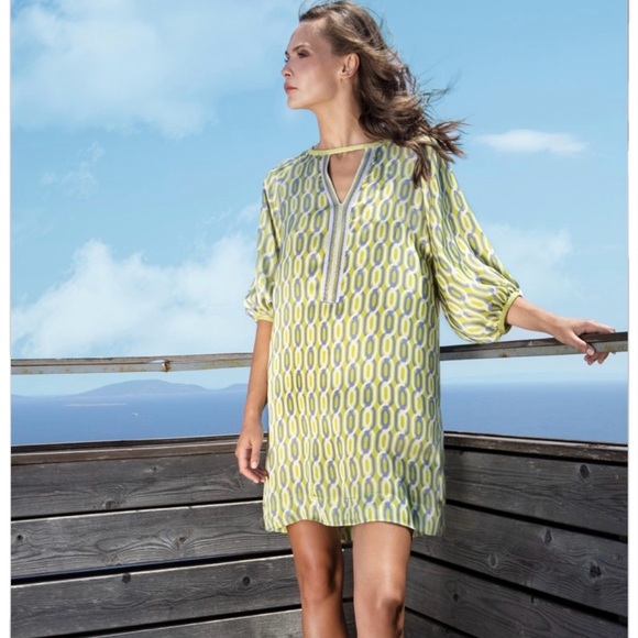 Aggel Knitwear - Mini Satin Printed Dress - Picture 1 of 6